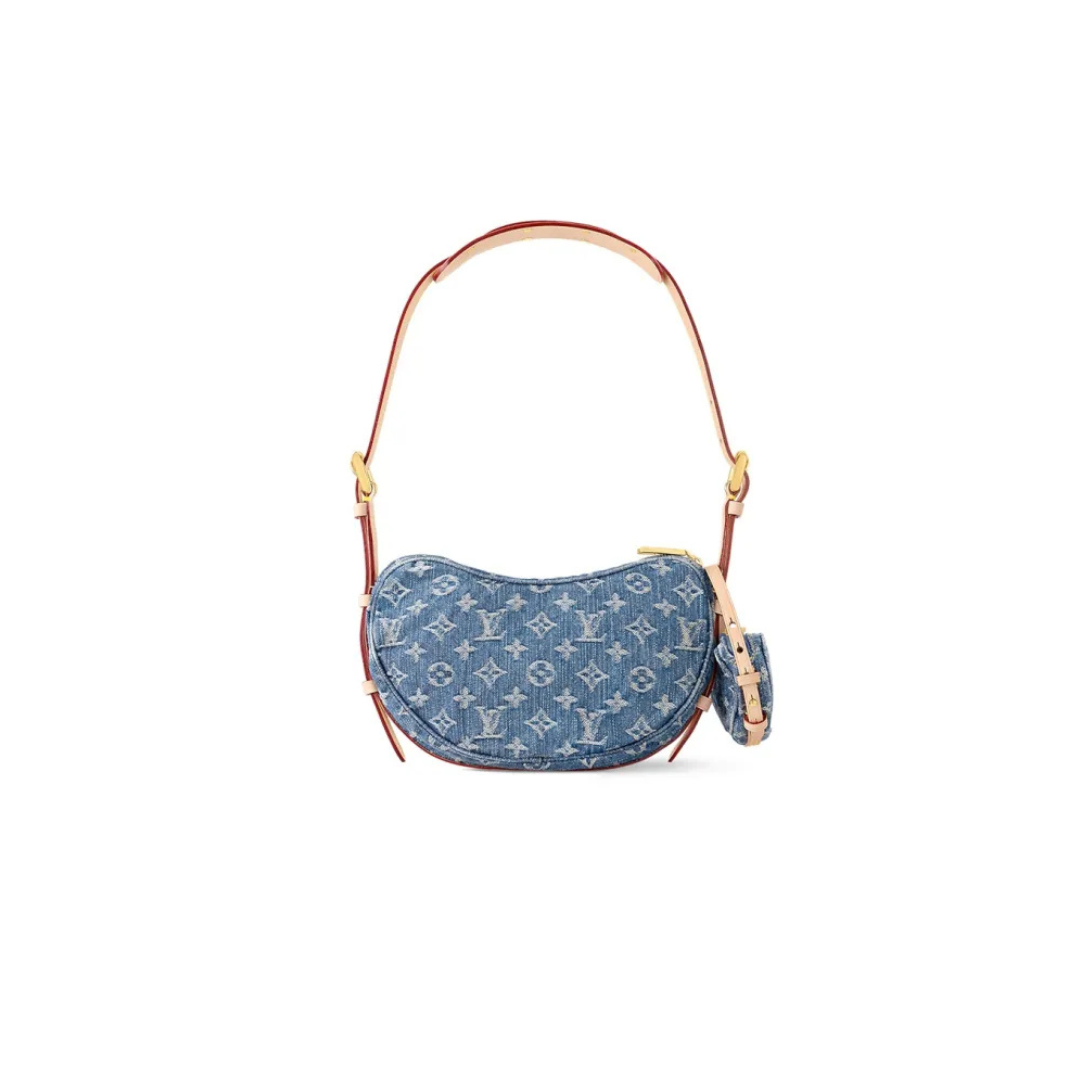 Louis Vuitton Croissant MM  Monogram Denim