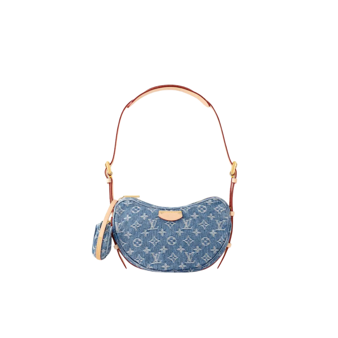 Louis Vuitton Croissant MM  Monogram Denim